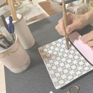 ポーセラーツの作業風景